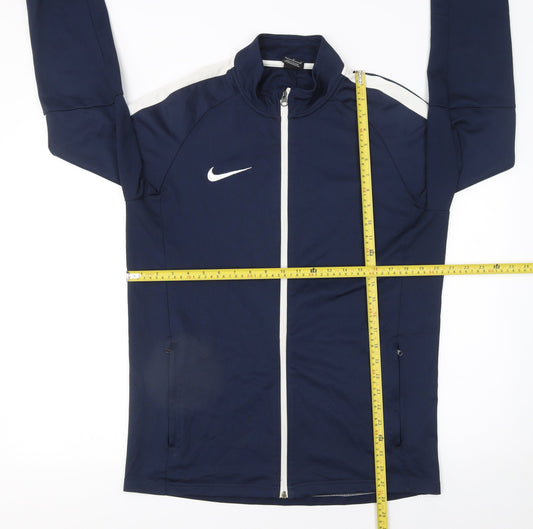 Mens UK Size L Nike Blue Running & Jogging Football Gym & Training Jacket