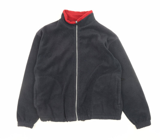Mens UK Size S Antartex Black Basic Jacket