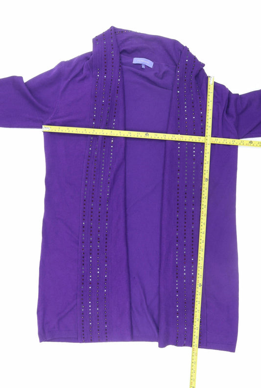 Womens UK Size L Autonomy Purple Cardigan Jumper
