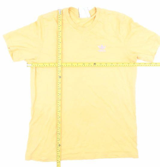 Mens UK Size S adidas Yellow T-Shirt