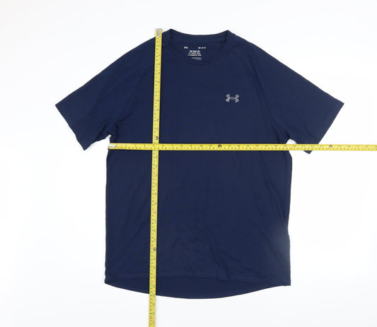 Mens UK Size M Under armour Blue Running & Jogging Gym & Training CrossFit T-Shi