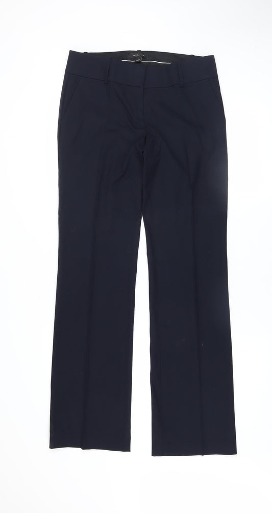 Womens UK Size 6 Ann Taylor Slim Fit Dress Pants Blue Trousers