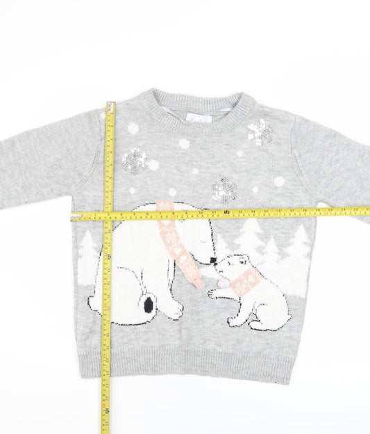 Womens UK Size S Primark Grey Pullover Jumper
