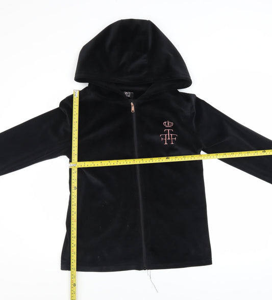 Girls UK Size 13 Years Firetrap Black Full Zip Hoodie