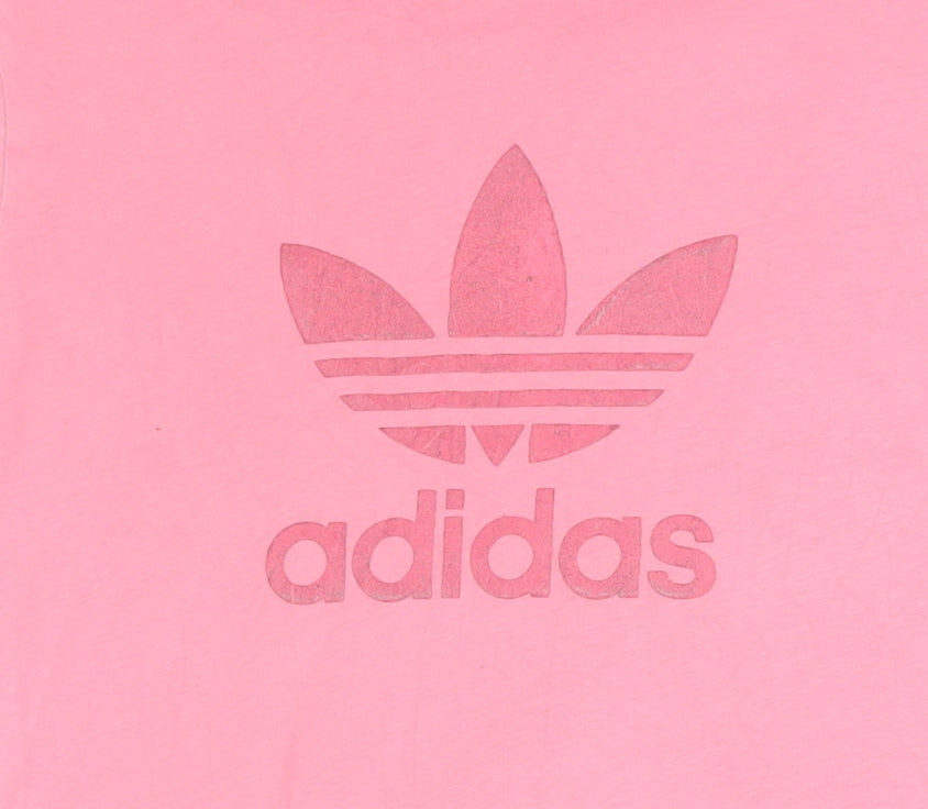 Womens UK Size 10 adidas Pink Basic T-Shirt