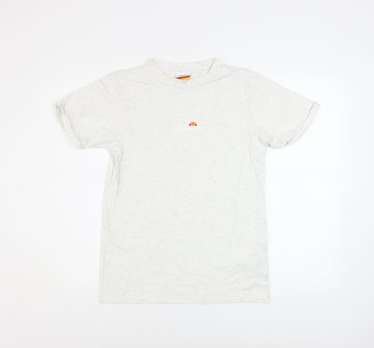 Womens UK Size 4 ellesse White Basic T-Shirt