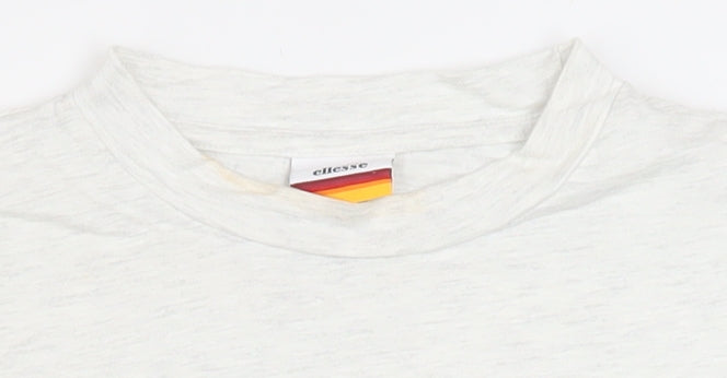Womens UK Size 4 ellesse White Basic T-Shirt