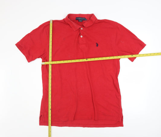 Mens UK Size L U.S. Polo Assn. 100% Cotton Polo Shirt