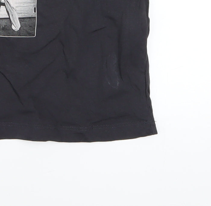 Mens UK Size L Noisy may Black T-Shirt