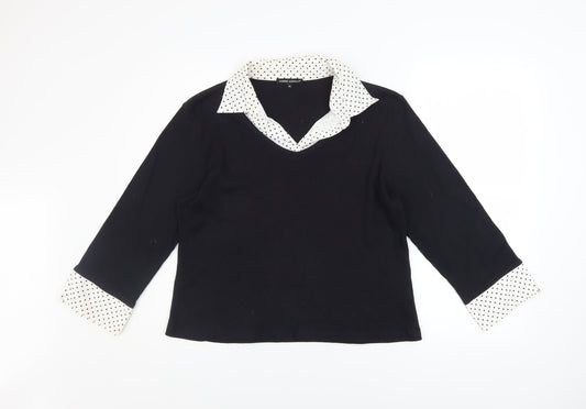 Womens UK Size XL Debbie Morgan Black Pullover Jumper