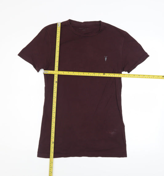 Mens UK Size XS AllSaints Brown T-Shirt