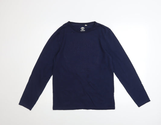 Boys UK Size 14-15 Years Timberland Blue Basic T-Shirt