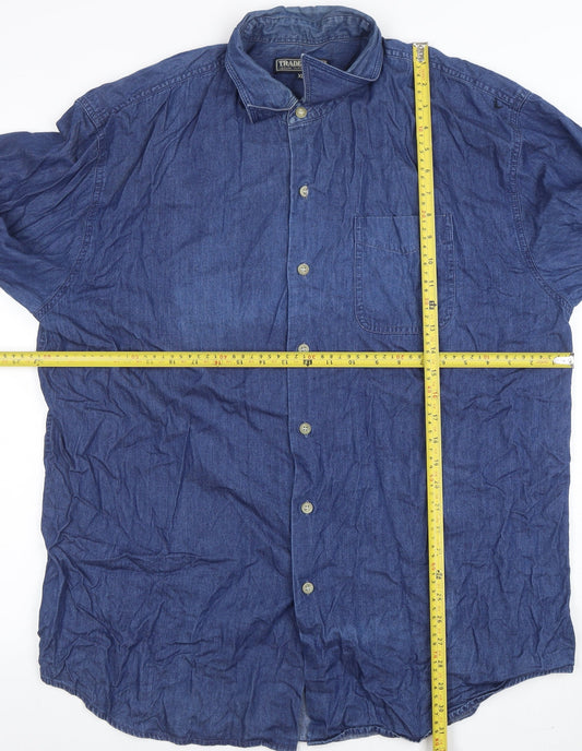 Mens UK Size XL Trademark Blue T-Shirt