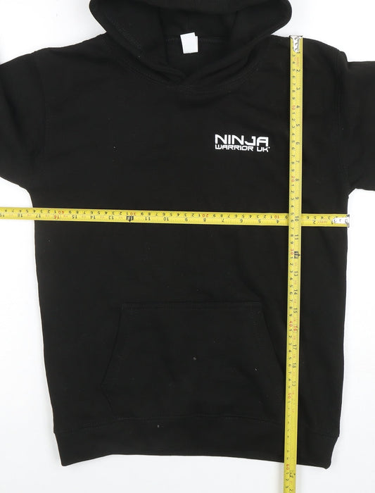 Boys UK Size XL Just Hoods Black Pullover Hoodie