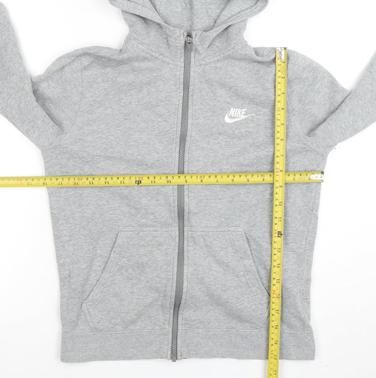 Boys UK Size 12-13 Years Nike Grey Full Zip Hoodie