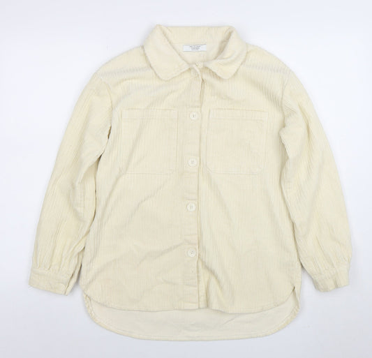 Girls UK Size 11-12 Years Primark Ivory Shirt Jacket