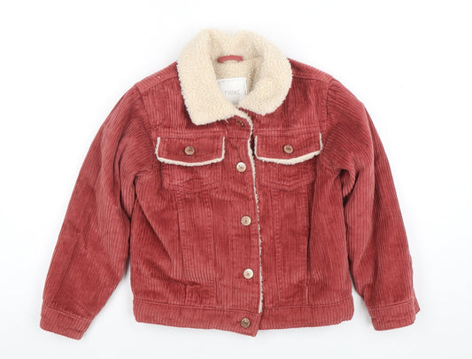 Girls UK Size 8 Years NEXT Red Basic Jacket