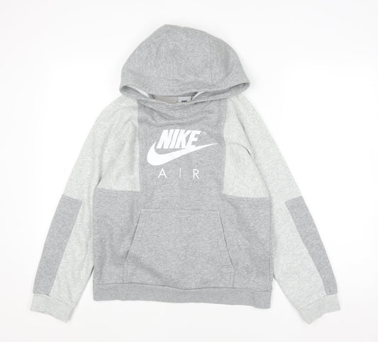 Boys UK Size L Nike Grey Pullover Hoodie