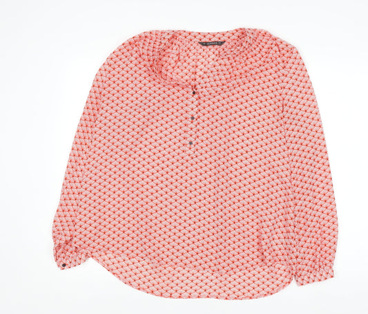 Womens UK Size L Dunnes Red Tunic Blouse