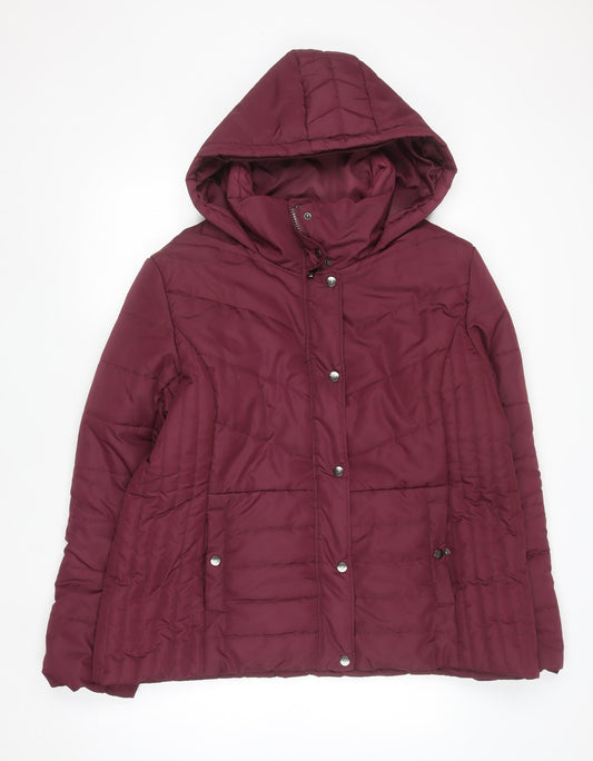 Womens UK Size 18 Champion Red Puffer Jacket