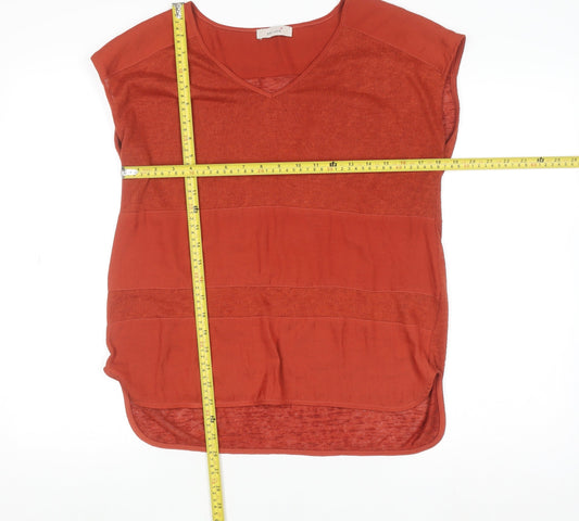 Womens UK Size 12 Marks and Spencer Brown Basic Blouse