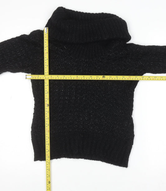 Womens UK Size S H&M Black Pullover Jumper