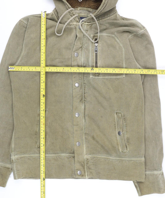 Mens UK Size S Gap Green Hooded