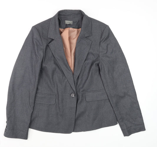 Womens UK Size 14 Oasis Regular Grey Blazer