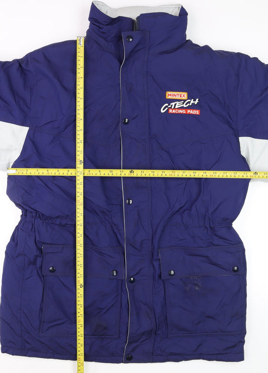 Mens UK Size XL Racing Styles Blue Parka Coat