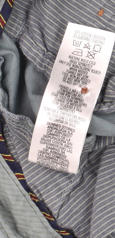 Mens UK Size M Paul Costelloe Living Slim Fit Chino Grey Trousers