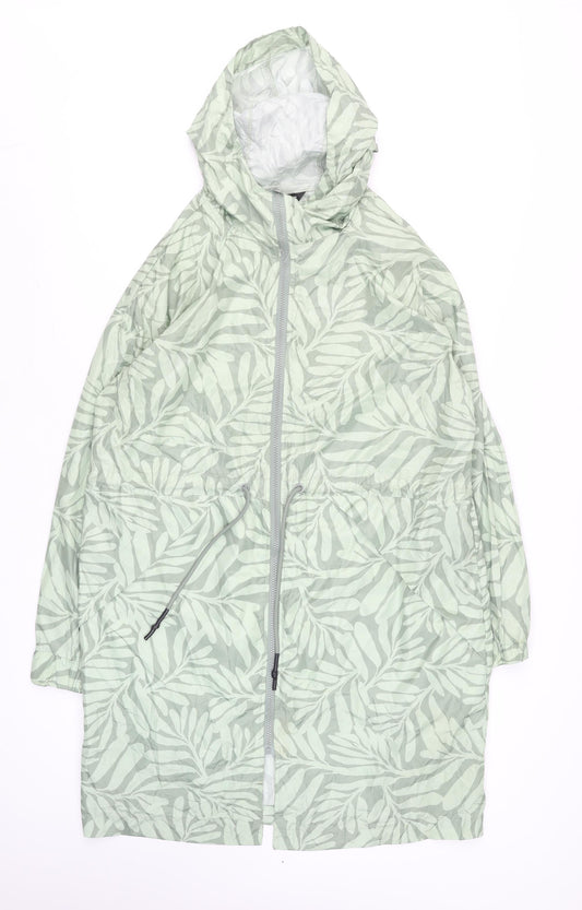 Womens UK Size M Dunnes Green Rain Coat
