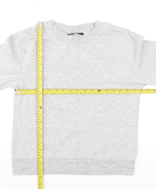 Womens UK Size 8 Marks and Spencer Grey Basic T-Shirt