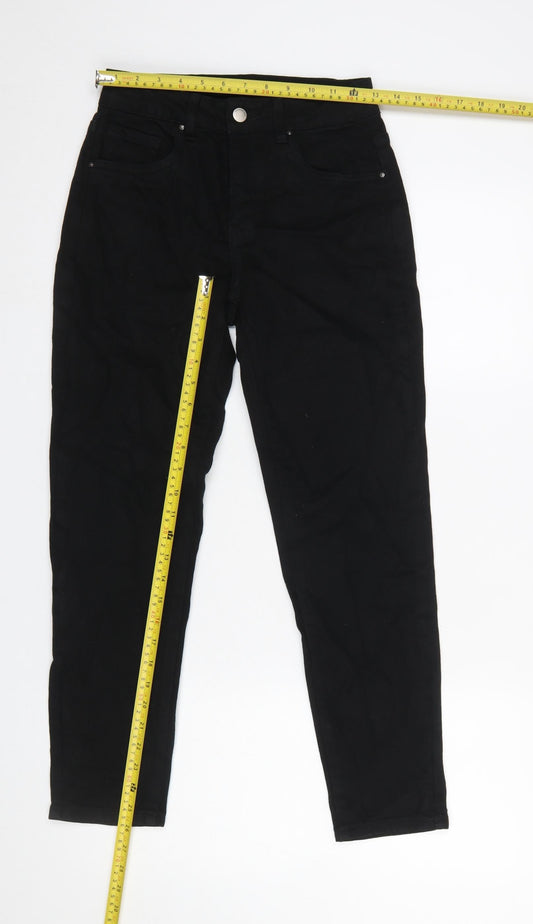 Womens UK Size XS Toxik3 Slim Fit Skinny Black Jeans