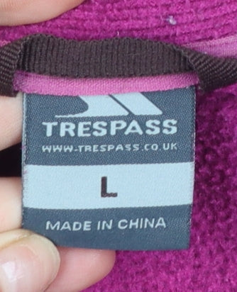 Womens UK Size L Trespass Pink Pullover Sweatshirt