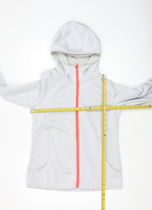 Womens UK Size 12 Mountain Warehouse Grey Full Zip Hoodie