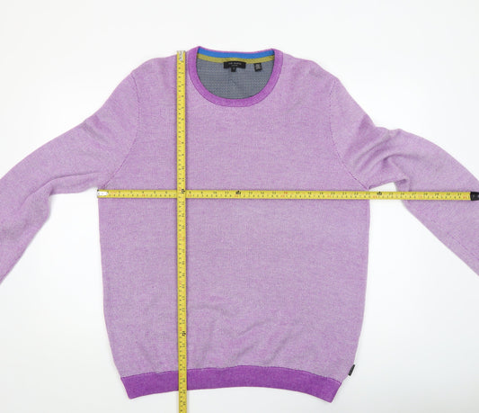 Mens UK Size 7XL Ted Baker Purple Pullover Jumper