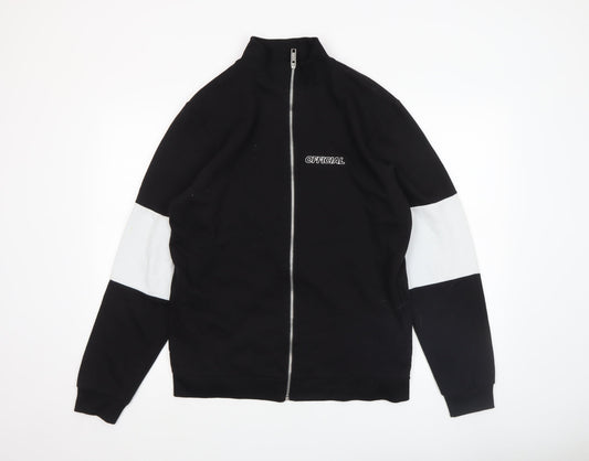 Mens UK Size M boohooMAN Black Basic Jacket
