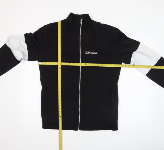 Mens UK Size M boohooMAN Black Basic Jacket