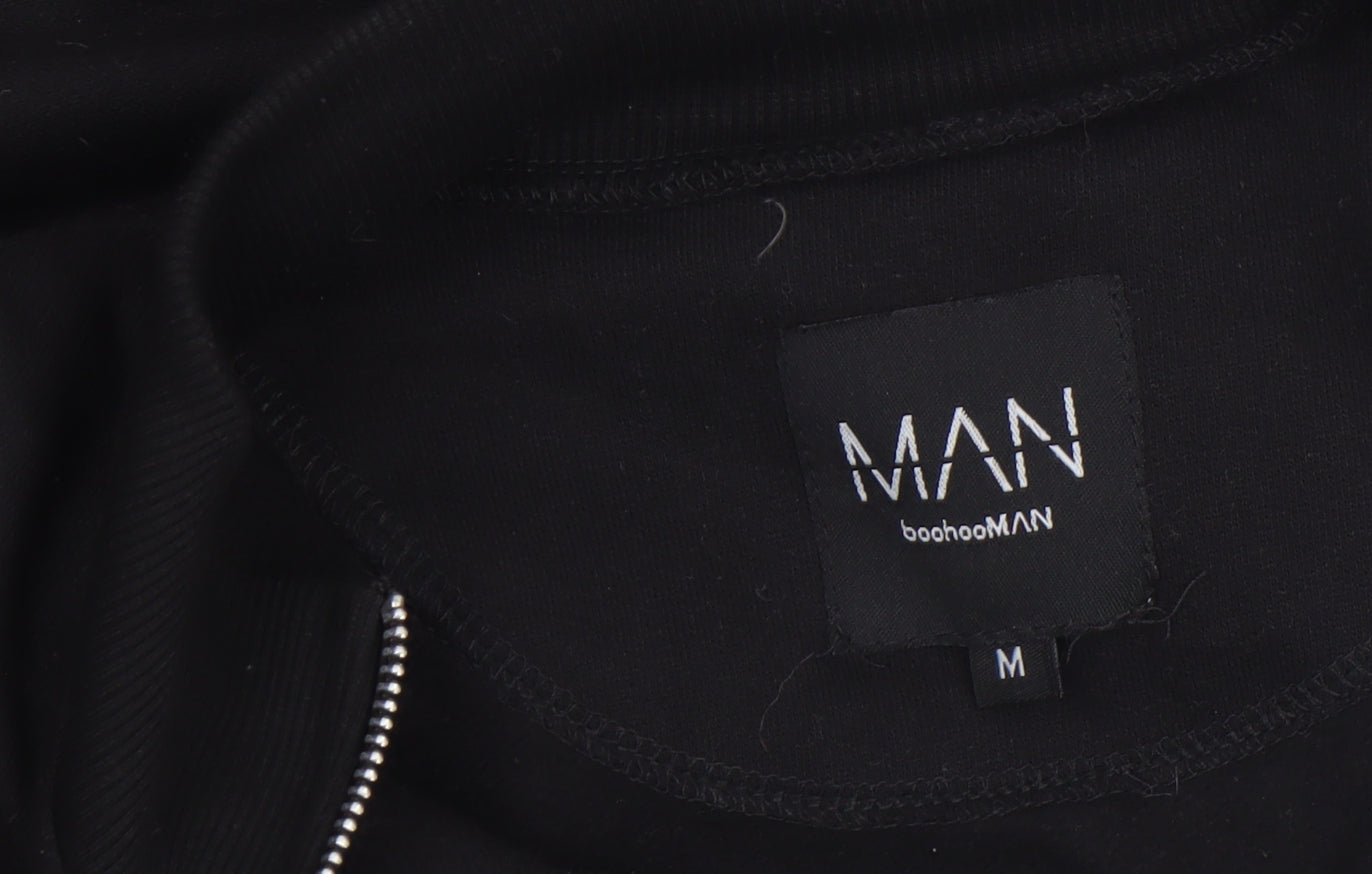 Mens UK Size M boohooMAN Black Basic Jacket