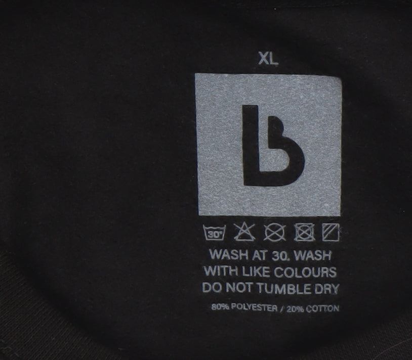 Mens UK Size XL LB Black Pullover Sweatshirt