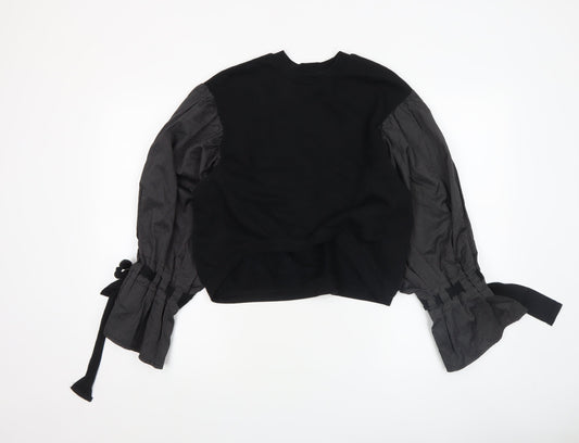Womens UK Size 6 ASOS Black Tunic Blouse
