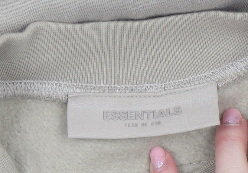 Mens UK Size S Fear of God Essentials Beige Pullover Sweatshirt