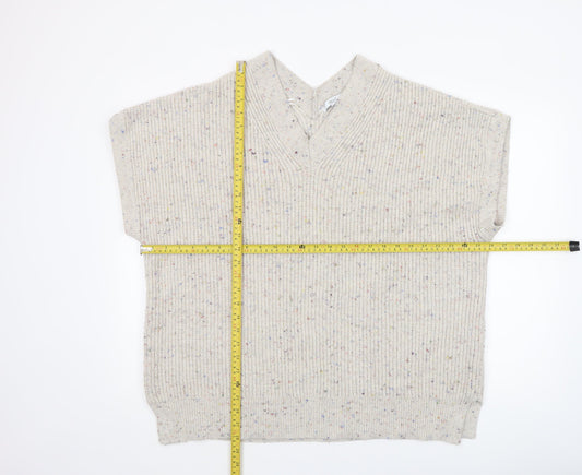 Womens UK Size L NEXT Beige Vest Jumper