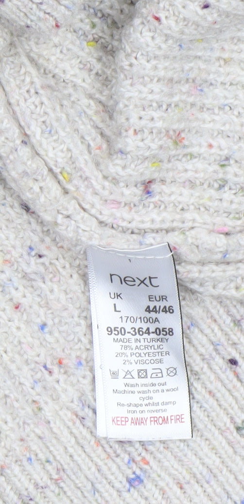 Womens UK Size L NEXT Beige Vest Jumper