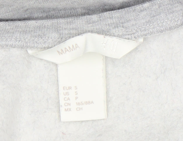 Womens UK Size 8 H&M Grey Pullover Sweatshirt