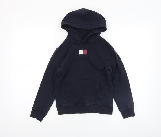 Boys UK Size 6-7 Years Tommy Hilfiger Blue Pullover Hoodie