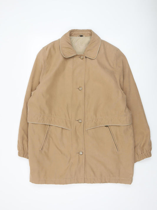 Womens UK Size 16 Klass Collection Beige Overcoat