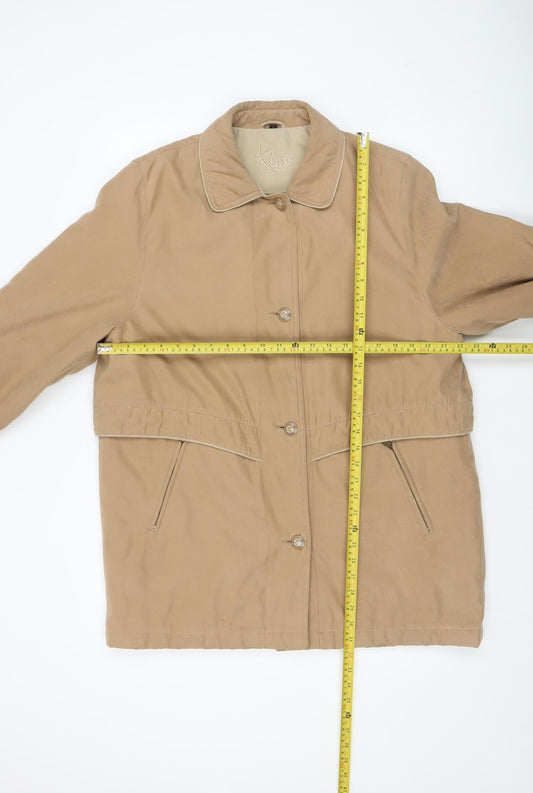 Womens UK Size 16 Klass Collection Beige Overcoat
