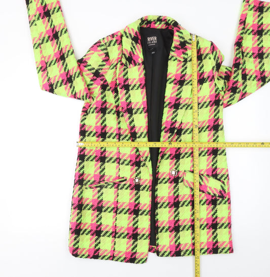 Womens UK Size 8 River Island Regular Multicoloured Blazer