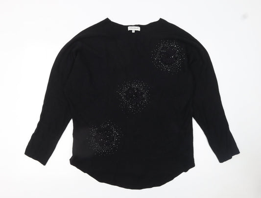 Womens UK Size M Paramour Black Pullover Jumper